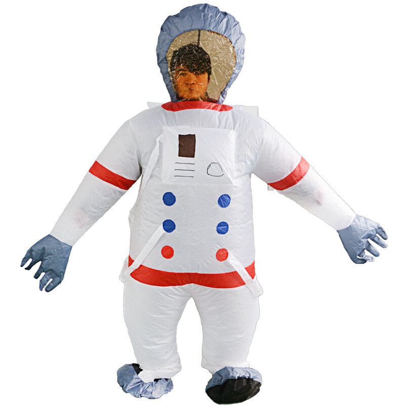 Disfraz inflable de astronauta para fiesta de Halloween, accesorio divertido para actividades al aire libre