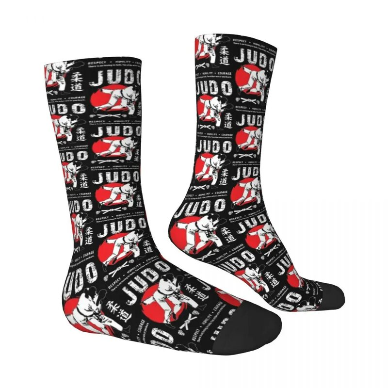 Зимние носки унисекс Judo для боевых искусств, счастливые носки в стиле хип-хоп, сумасшедшие носки в уличном стиле