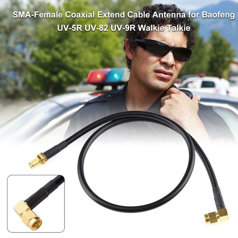 Cable de extensión de antena para walkie-talkie Baofeng, Cable Coaxial de Radio macho-hembra, AR-148, AR-152, UV-5R, UV-9R, UV-82, 50/100cm
