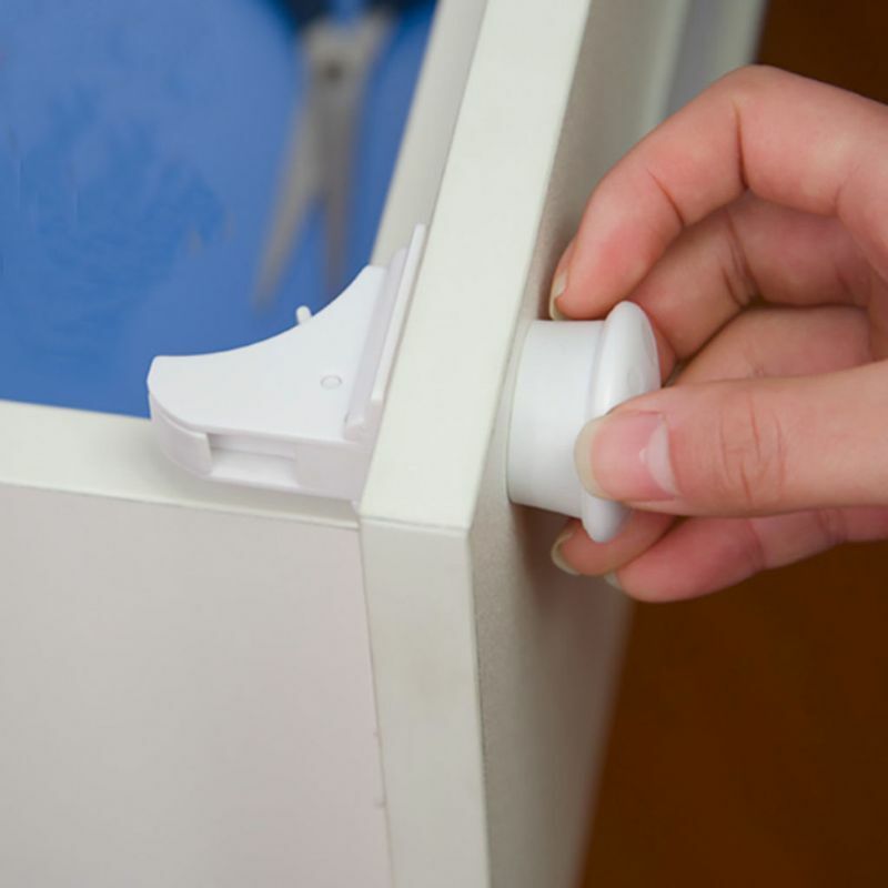 Magnetyczne zamki do szuflad szafki zabezpieczające przed dziećmi do sprawdzania zatrzasków dziecięcych kuchni
