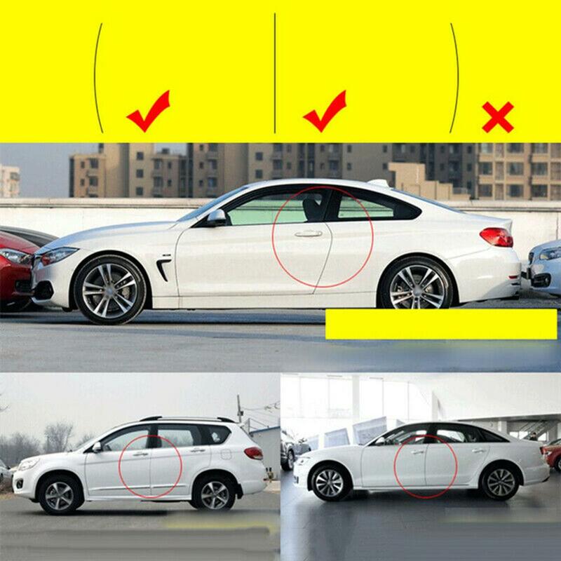 4 Pcs car door anti-collision stickers protective decorative strip car anti-scratch transparent rubber strip stickers