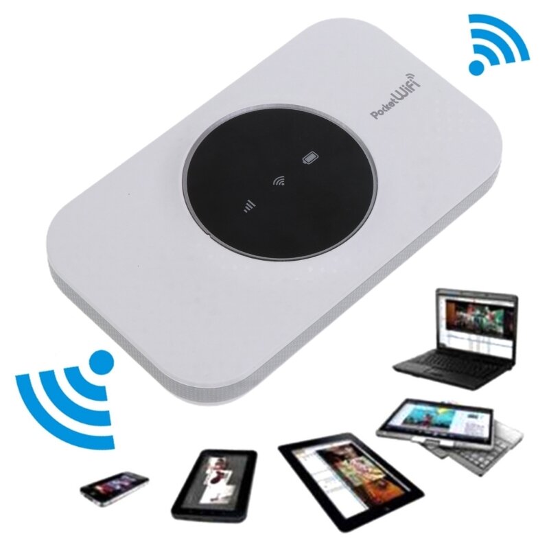 Enrutador de bolsillo 4G, Mini enrutador WiFi inalámbrico, enrutador de caja WiFi LTE, proporciona WiFi para teléfonos inteligentes, tabletas, dispositivos terminales