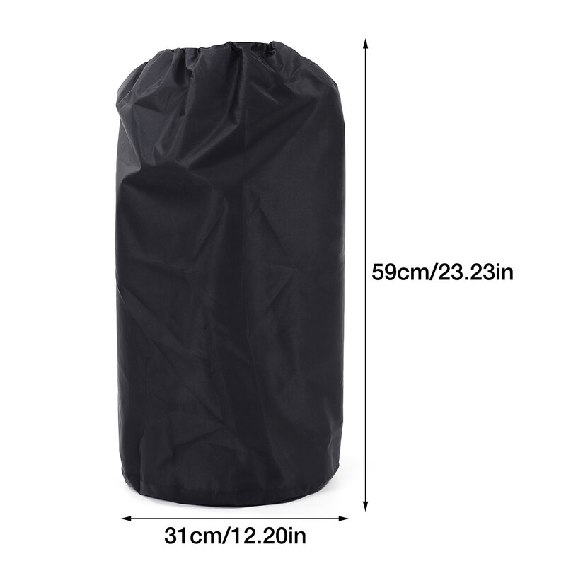 210D Black Oxford Cloth Gas Tank Cover Outdoor Small Propane Tank Cover Waterproof Dustproof And UV Proof Cover
