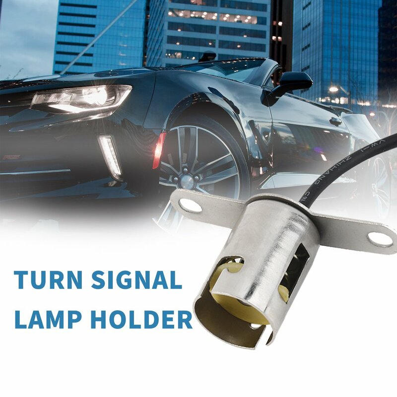 Douille d'ampoule LED à baïonnette BA15s 1156, base de support de lampe automatique pour voiture, feu arrière de camion, contact unique, assemblage de douille encliquetable