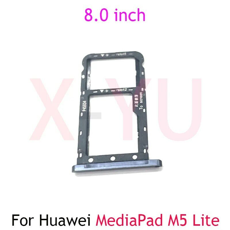 For Huawei MediaPad M5 Lite 8.0 JDN2-L09 SIM Card Tray Slot Holder Adapter Socket Repair Parts