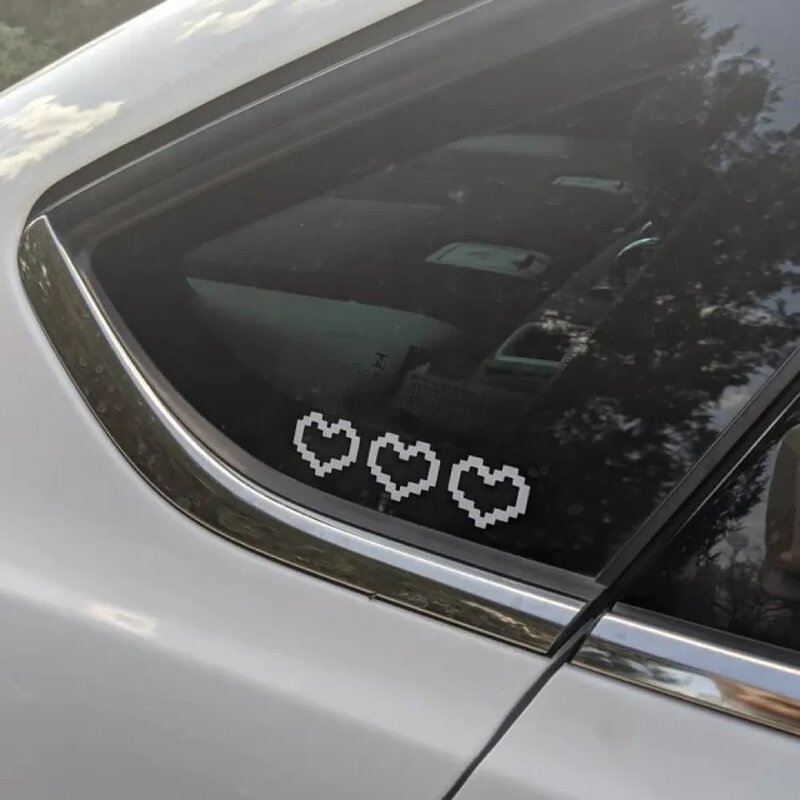 Adesivi per auto a forma di cuore a mosaico per la decorazione della finestra dell'auto adesivo a cuore impermeabile per auto/Laptop/finestra/decalcomania in vinile per moto