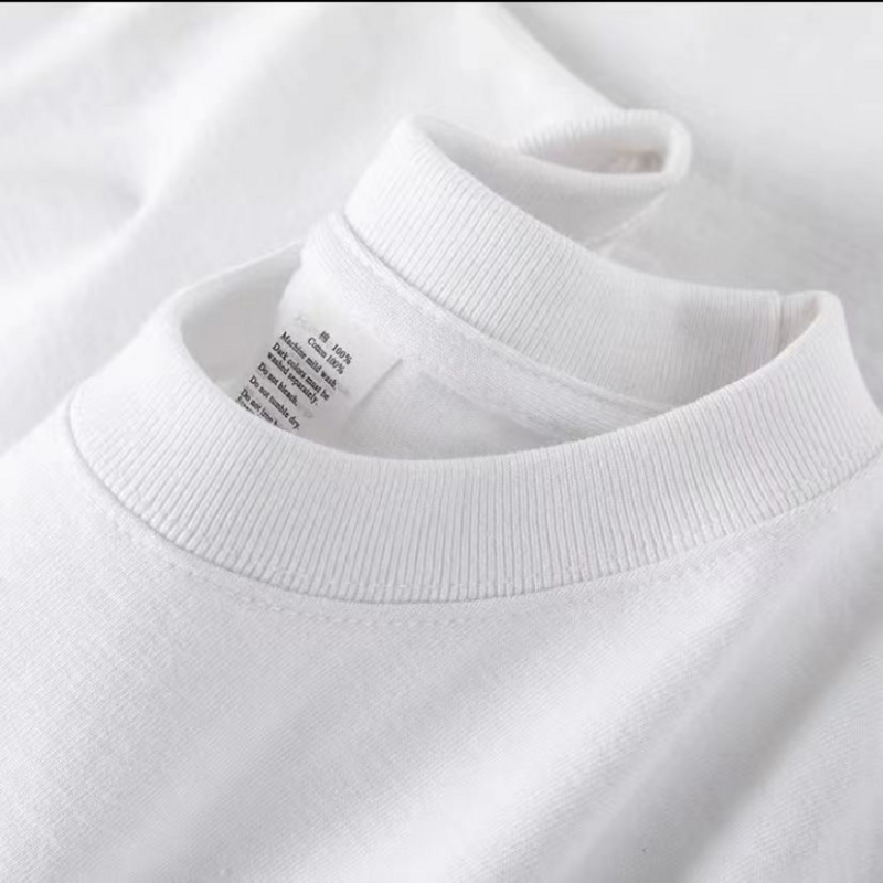 Camiseta 100% de algodón para hombre y mujer, top de manga corta con cuello redondo de Color sólido, Camiseta holgada Coreana de media manga, M-4XL Unisex