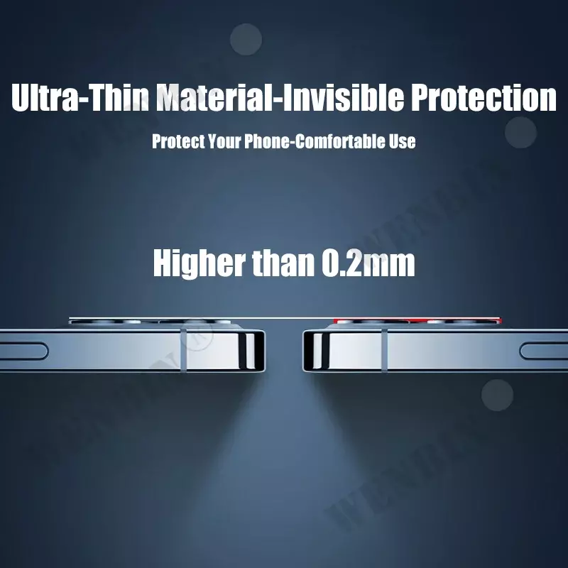 Vetro di protezione dell'obiettivo della fotocamera per iPhone 15 14 Pro Max Plus 13 12 11 Pro Max vetro protettivo a copertura totale per pellicola della fotocamera