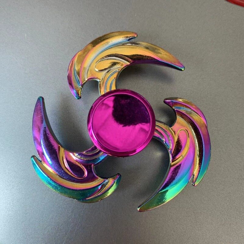New 28 Style Colorful Metal Fidget Spinner Decompression Alloy Rainbow Hand Spinner EDC Adult Finger Stress Relief Toy Wholesale