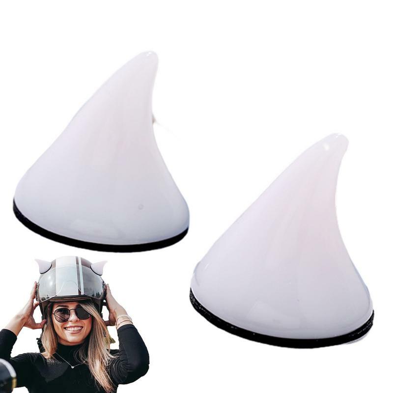 2pcs Car Motorcycle Helmet Demon Horns Motocross Full Face Off Road Helmet Decoration Car Accessorie Headwear DIY Styling