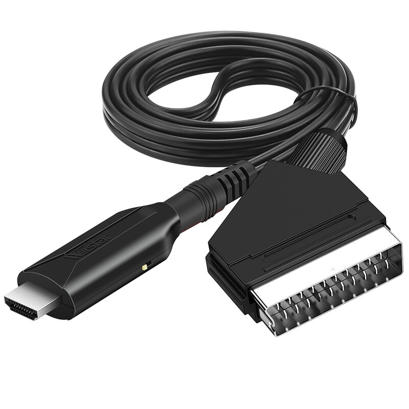Scart-HDMI 호환 컨버터 오디오 비디오 어댑터, HDTV, DVD, 셋톱 박스, PS3, PAL, NTSC용