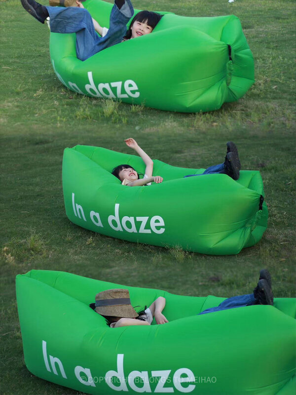 Aufblasbares Sofa Outdoor Camping Lazy Air Single tragbare Camping Musik Saison Kissen Bett Sitz gelegenheiten im Freien klappbare Sitze