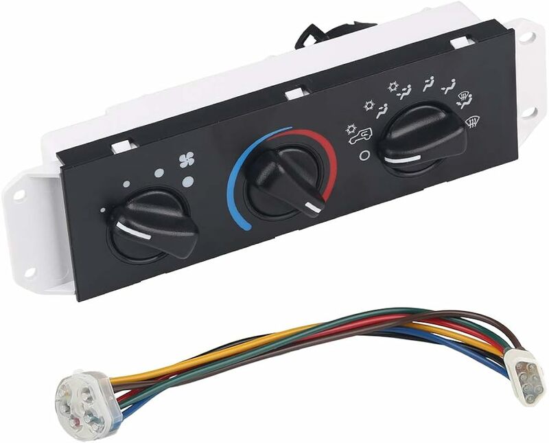 Panel de interruptor de Control de aire acondicionado, Compatible con módulo de Control de climatización HVAC, calentador A/C AC, Jeep Wrangler 1999-2004 4.0L-L6