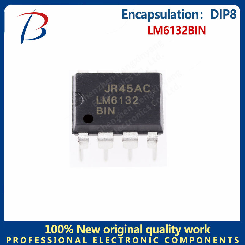 1pcs LM6132BIN In-line DIP8 operational amplifier silkscreen LM6132BIN