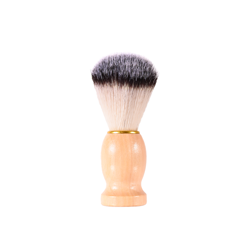 Cepillo de afeitar con mango de madera para hombre, de limpieza Facial utensilio de alta calidad, herramienta de salón profesional, herramientas de barbero