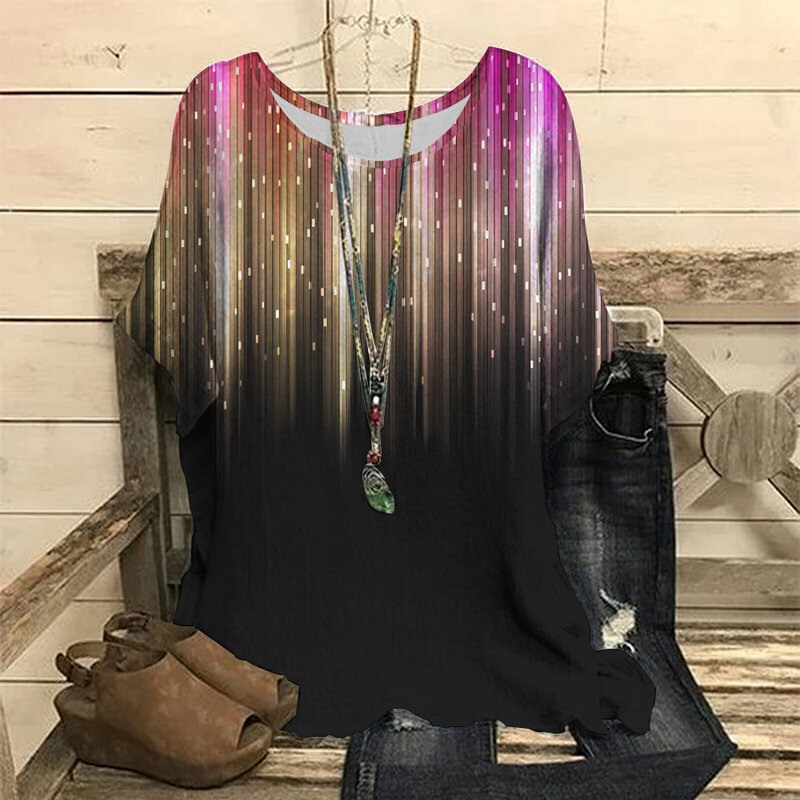 Luksusowa koszulka damska modna z krótkim rękawem z dekoltem 3D bluzka w za dużym rozmiarze letnia odzież codzienna Streetwear