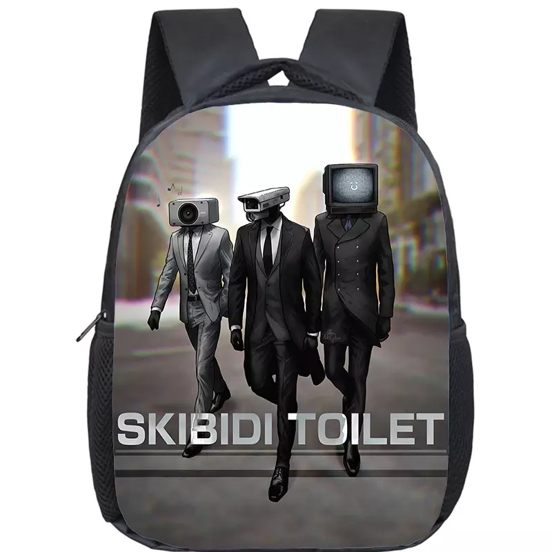 Skibidi-Mochila impermeável 3D Print para pré-escolares, Speakerman Schoolbag, desenhos animados, Kindergarten Bag, meninos e meninas