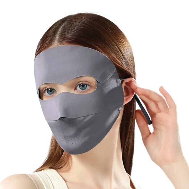Detachable Face Cover with Forehead Sunscreen Cover Sun Protections with Forehead Detachable Summer Sunscreen