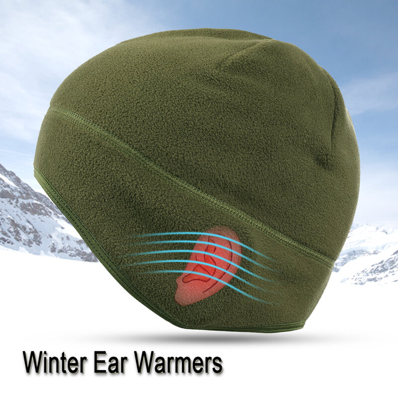 Winter Fleece Beanies Hat Skiing Windproof Ear Cover Warmer Caps Thermal Snowboard Casual Skullies Cap Hats Headwear Men Women