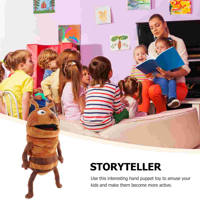 Fantoche de mão formiga para crianças, Fantoches de pelúcia, RPG de desenhos animados, Contar histórias, Brinquedo Pai-Filho