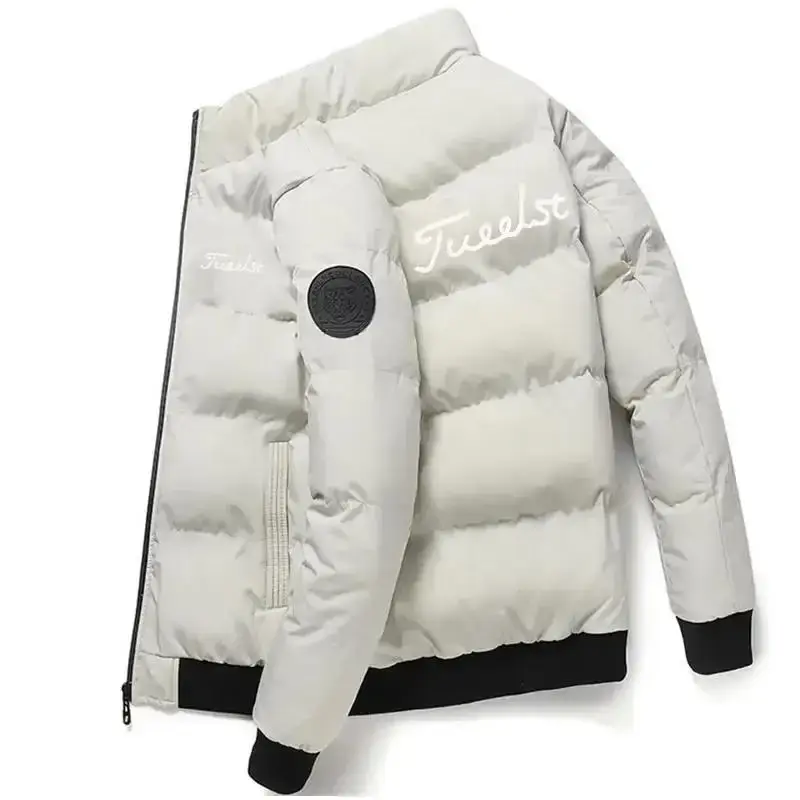Thick Men New Warm Parka Jackets Winter Casual Men's Outwear Coats Golf Brand Male Windbreak Cotton Padded Down Jacket