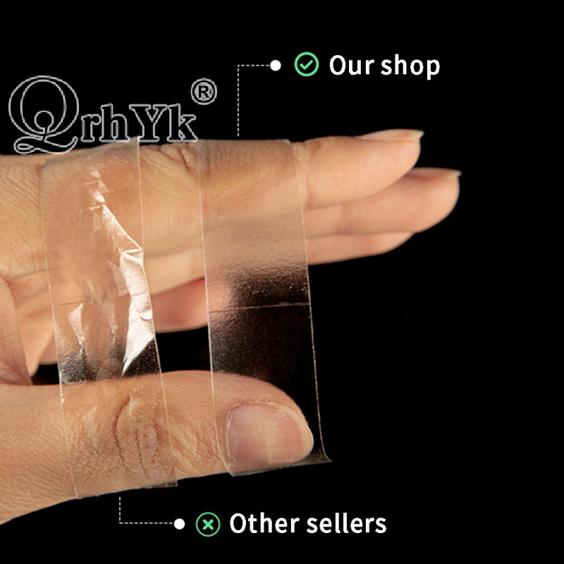 Nastro biadesivo trasparente trasparente da 36 pezzi per abbigliamento strisce adesive Anti-esposizione per la pelle del corpo