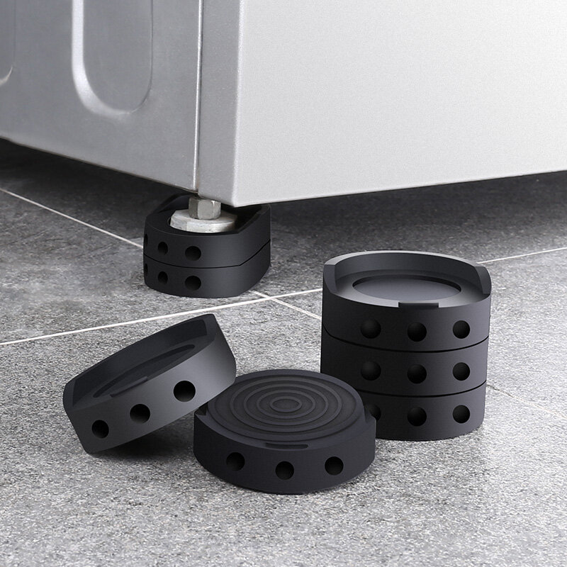 Rubber Washing Machine Anti Vibration Feet Leg Mat Pads for Washer Dryer Reduce Noise Anti Slip Furniture Leg Floor Protector