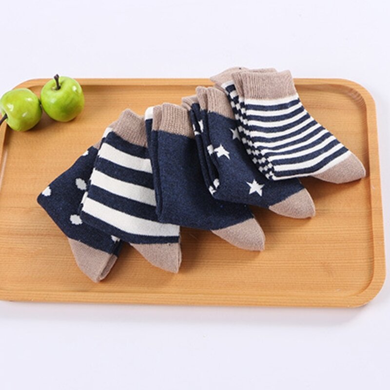 5 Pairs Ankle Socks Newborn Non-Skip Cozy Socks Comfortable for 0-6Y Children