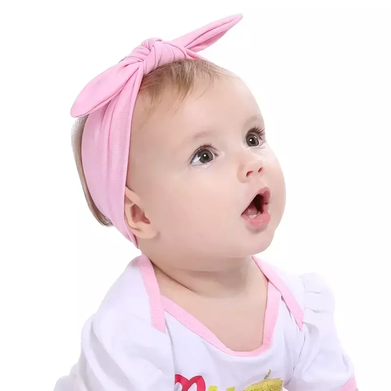 유아용 신상 머리띠 매듭 넥타이 머리띠, 귀여운 어린이 머리띠 터번, 신축성 있는 아기 소녀 헤어 액세서리, 사진 소품, 생일 선물