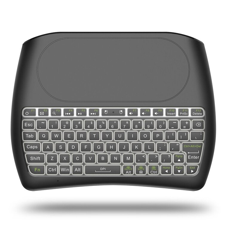 Backlight Bluetooth Keyboard D8 Super English 2.4G Wireless Mini Keyboard Air Mouse Touchpad For TV BOX
