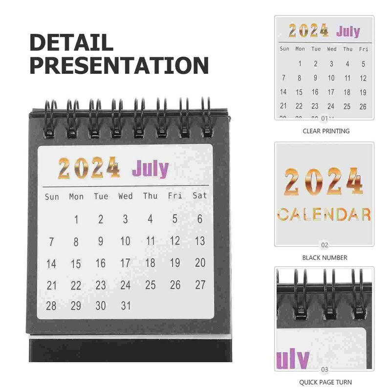 Agenda calendario da scrivania per libri calendario piccolo calendario da tavolo piccolo calendario per il conto alla rovescia della casa dell'ufficio Desktop