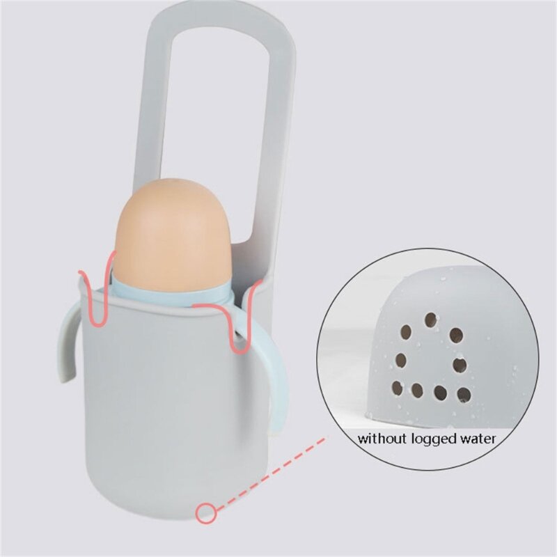 Porte-gobelet en silicone souple pour poussette de bébé, porte-biSantos flexible, support de téléphone universel, accessoires de vélo pour enfants