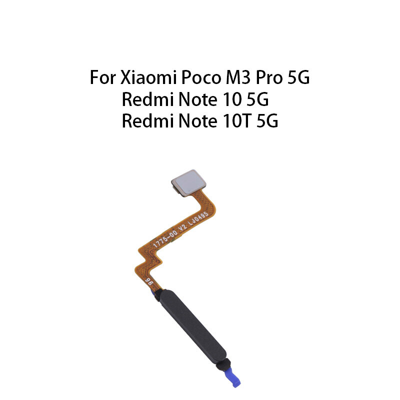 Cable flexible para Sensor de huella dactilar, botón de inicio para Xiaomi Poco M3 Pro 5G / Redmi Note 10 5G / Redmi Note 10T 5G