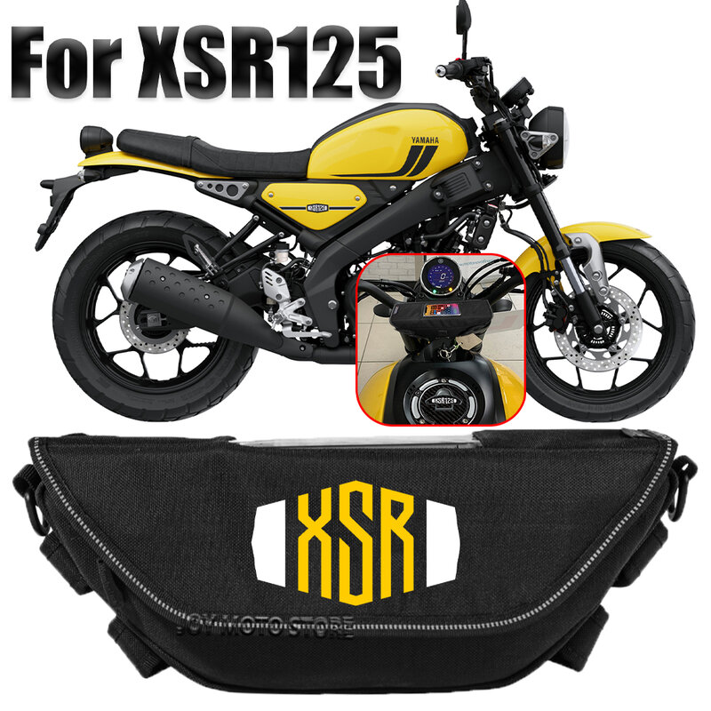 Waterproof and Dustproof Handlebar Bag, Conveniente Travel Bag, Acessórios da motocicleta, Ferramentas Bag, Yamaha XSR125, Xsr125, XSR125