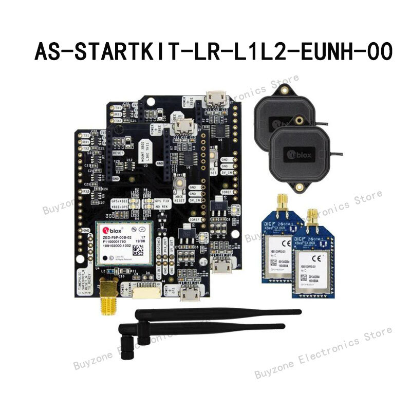 Kit de iniciación AS-STARTKIT-LR-L1L2-EUNH-00 simpleRTK2B LR, opción: cabezales Arduino no soldados, opción: Radio LR europa
