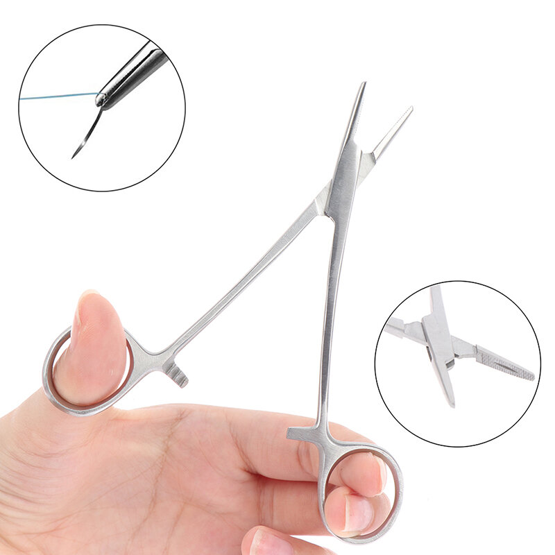 12CM Needle Clamp Suture Needle Holder Forceps For Livestock Animal Veterinary Instruments Farm Tools