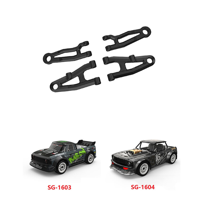 4Pcs Front Upper & Lower Arm for SG 1603 SG 1604 SG1603 SG1604 1/16 RC Car Spare Parts Accessories