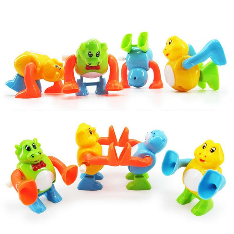 Brinquedo de salto animal dos desenhos animados para crianças, brinquedo criativo de corda, conjunto de relógios para meninos e meninas, sem design animal