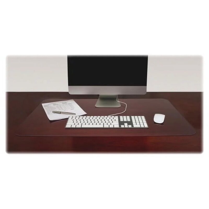 Almohadillas rectangulares transparentes para escritorio, accesorio de 36 "de ancho x 20" de profundidad, de policloruro de vinilo (PVC), transparentes