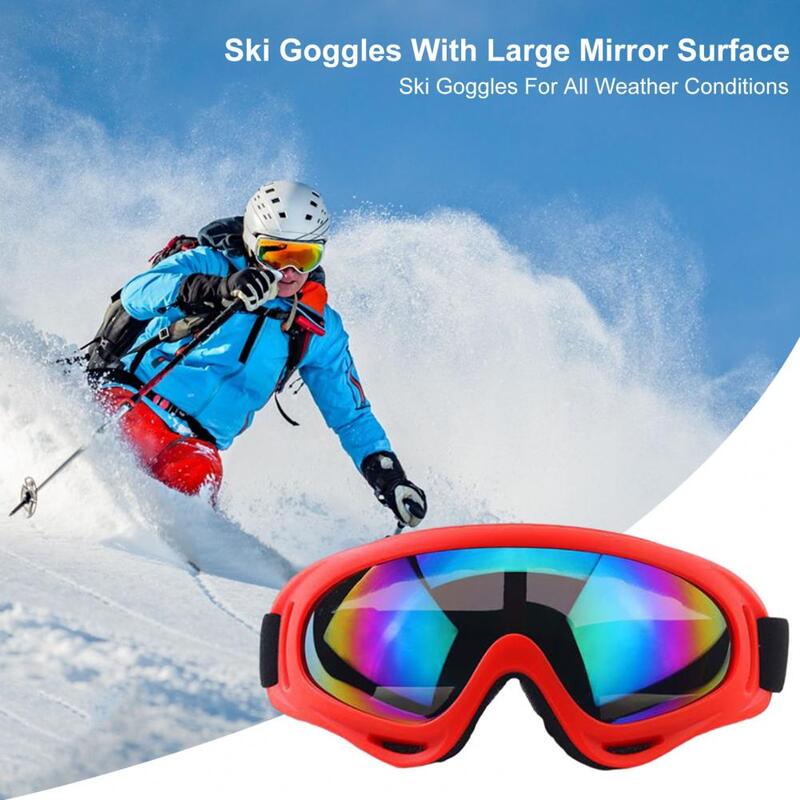 Óculos de esqui com superfície espelhada para homens e mulheres, óculos, design anti-nevoeiro, forte durável, premium