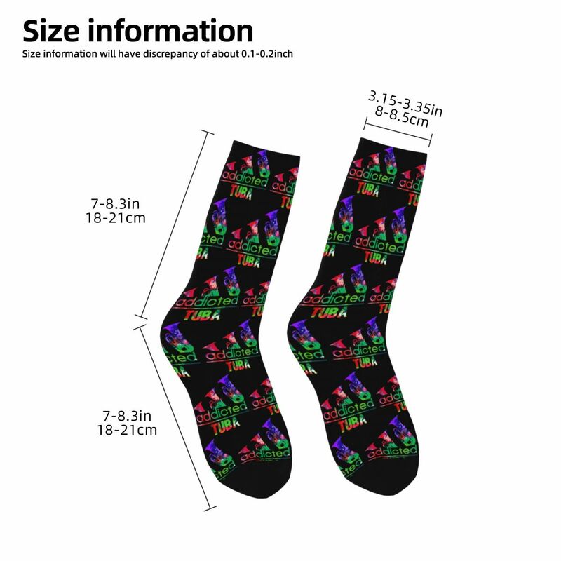 Акварельные носки Tuba, Супермягкие чулки в стиле Харадзюку, всесезонные длинные носки, аксессуары для подарка на день рождения, унисекс