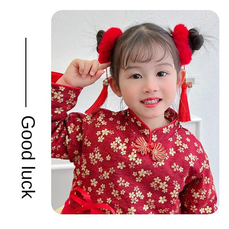 하이 퀄리티 중국 스타일 빨간 헤어 로프, 이상적인 중국 새해 선물, 특별한 날 헤어 로프, 독특하고 완벽함, 1 개, 3 개, 5 개