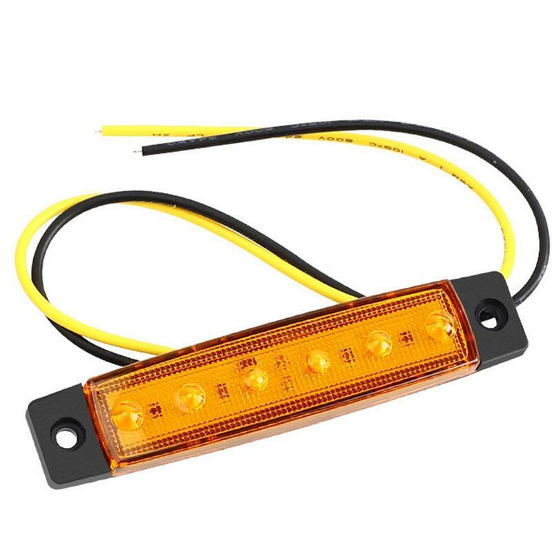 Luces traseras LED rojas para remolque, luz de señal de giro impermeable para camión, indicador automático, marcador lateral, 12-24V