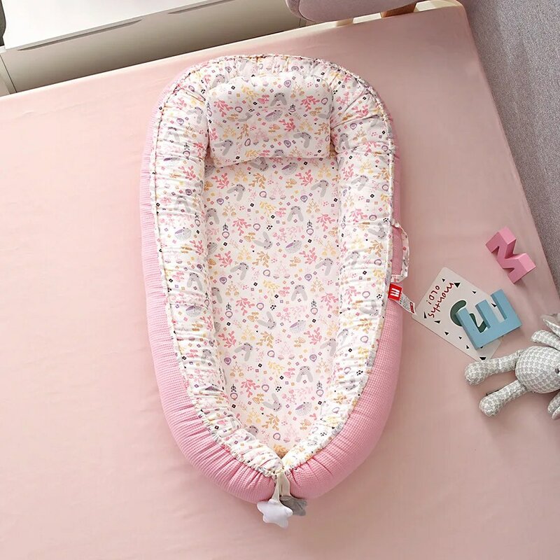 Baby Nest 100% bawełniane dziecko legowisko do spania leżak dla niemowląt