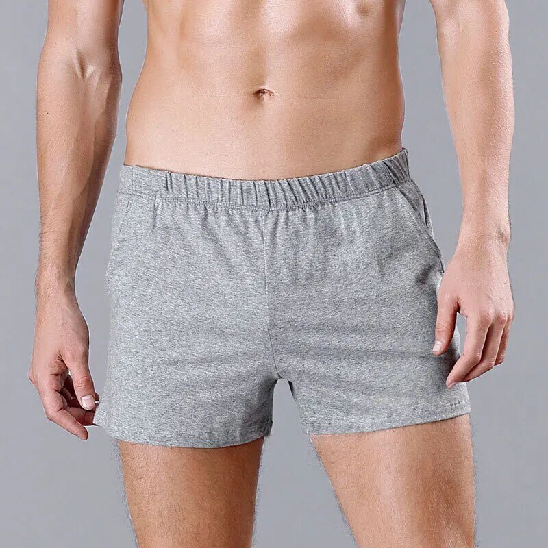 Shorts masculinos de lazer de secagem rápida, calça curta respirável casual diária, roupa caseira confortável, moletom monocromático, verão