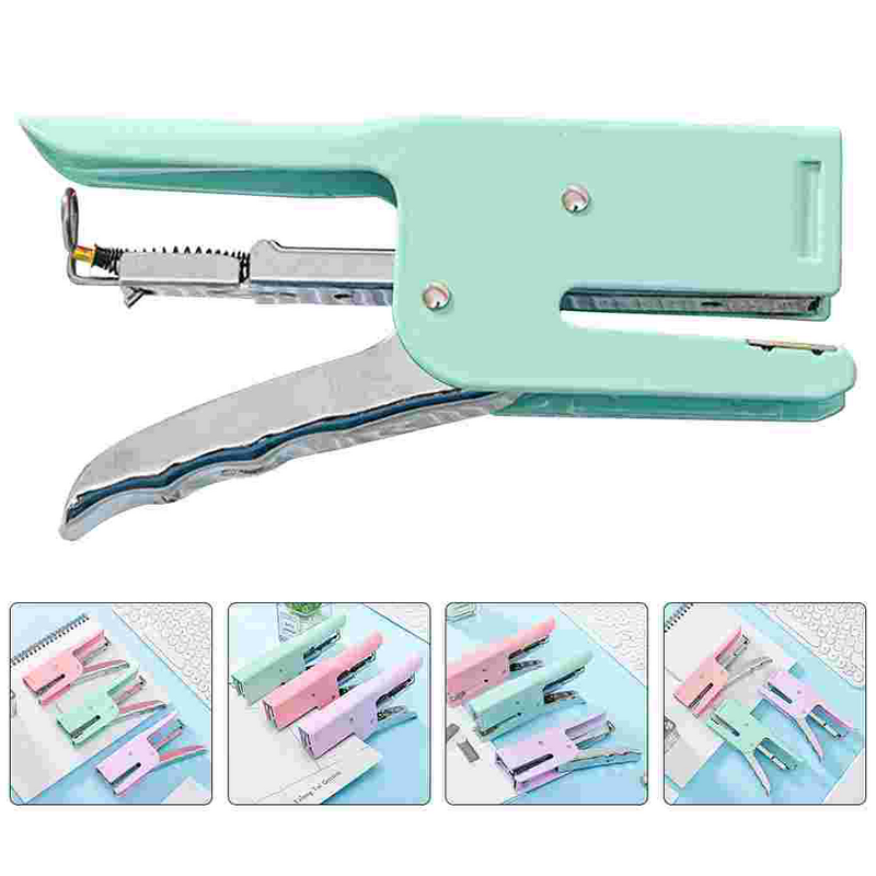 Stapler Staplers Office Supply Paper Multifunction Large and Supplies Household Reusable Metal Hand