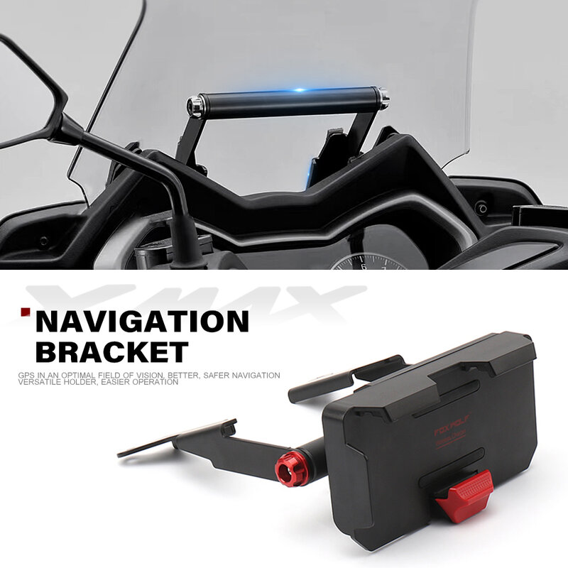 Accessori moto staffa di montaggio GPS di navigazione per Yamaha XMAX 300 X-MAX 300 X-Max 300 2017 2018 2019 2020 2021 2022