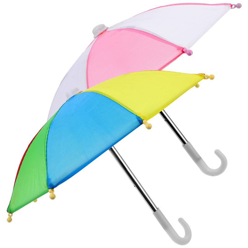 2 Stück Dekor Dekorieren Modell kleinen Regenschirm dekorative Mini winzige Dekoration