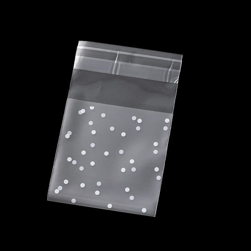 100 teile/los Kunststoff transparente Süßigkeiten Zellophan selbst klebende Taschen Schmuck Lagerung für Party Beutel Weihnachts geschenk Verpackung Taschen