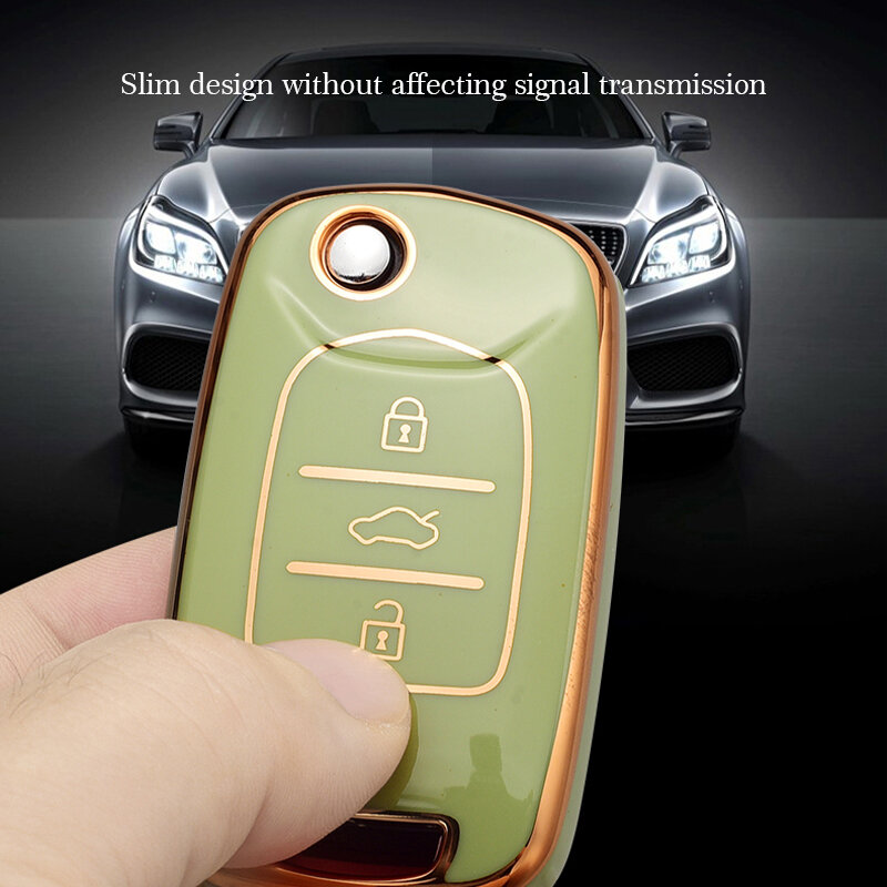 Funda de TPU suave para llave de coche, carcasa protectora sin llave para Baojun 510, 730, 560, E200, 310, accesorios para coche, novedad